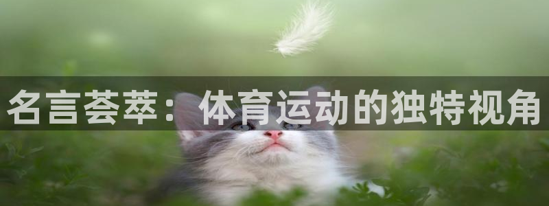 vsport体育官网下载平台APP：名言荟萃：体育运动的独特