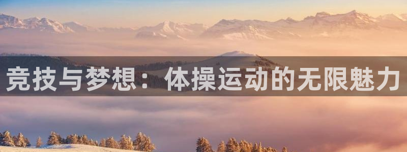 vsport体育官方集团官网：竞技与梦想：体操运动的无限魅力