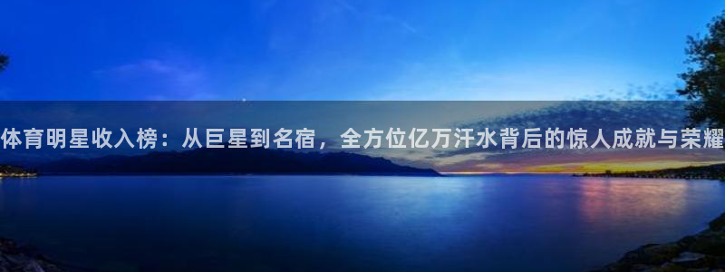 vsport体育官网：体育明星收入榜：从巨星到名宿，全方位亿